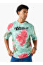Men Regular Fit Crew Neck Short Sleeves Tie-Dyed T-Shirt
