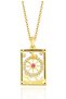 Wheel of Fortune Tarot Necklace – Stainless Steel Gold
