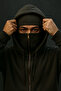 Unisex Snow Masked Ninja Sweatshirt Hoodie 3-Ply Thick Zippered - 4