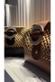 Handmade Clutch Portfolio Bag with Wicker Leather Accessories (35X22Cm) Tan Color - 7