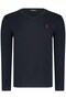 TRIPLE SET T8587 DEWBERRY V-NECK MEN'S SWEATSHIRT-BLACK-BLACK-BLACK - 2