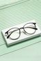 Lumina Blue Light Protection Screen Glasses – Clear Glass |   Black Unisex Screen Glasses with Gold Detail