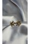 Flower Figured Pearl Detailed Earrings