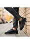 Men's Thick Sole Sports Sneaker - Black - 5