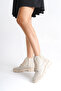 Women's Leather Zippered and Lace-Up Orthopedic Boots - 4