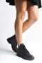 Women's Leather Zippered and Lace-Up Orthopedic Boots - 2