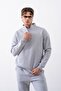 Men's Gray Zippered Oversize Sweatshirt