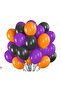 Halloween Pastel Black Purple Orange Balloon Set 15 Pieces - 2