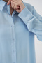 Women's Oversized Viscose Shirt 3785 - Light Blue - 5