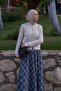 Lady Plaid Skirt Gray - 2