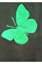 Green Puff Printed Glitter Butterfly Tshirt - 3