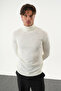 Men's Slim Fit Fisherman's Neck Basic Sweater - 4