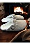 Anatomical Unisex Natural Cork Sole Real Fur Felt Slippers