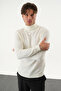 Men's Slim Fit Fisherman's Neck Basic Sweater - 5