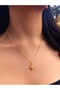 8-Cornered Star Gold Color Elegant Necklace – Stylish Women's Jewelry with Sparkling Stone Detail - 2