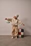 Beige Stitching Detailed Tracksuit Set