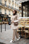 Women's Modest Laures Shirt Two-Piece Set Beige - 5