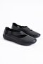 Cesa Side Rubber Window Genuine Leather Women's Shoes Black Skin