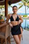 3-Piece Bikini Set with Sea Skirt (Removable Cover)