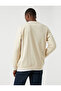 Basic Sweatshirt Ruffled Crew Neck - 4