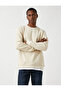 Basic Sweatshirt Ruffled Crew Neck - 2