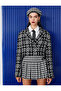 Crop Tweed Blazer Jacket Double-Breasted Arma Buttons - 3