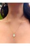 Gold Colored Evil Eye Beaded Hamsa Hand Necklace – Protective Women's Jewelry Against Evil Energy - 3