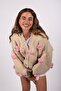 Pink Heart Hand Knitted Cardigan
