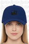 Onoff Embroidered Hat – Navy Blue 100% Cotton Gabardine Unisex Model