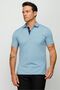 Pattern Minimalist Polo Neck Short Sleeve Men's T-Shirt - Comfortable and Stylish - 8