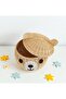 Natural Bamboo Teddy Bear Basket (Large Size) Hand-Woven, Handmade, Rattan, Organizer, with Lid - 5