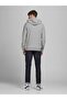 Jack&jones Kapüşonlu Fermuarlı Gri-melanj Erkek Sweatshirt 12181901 - 5