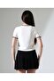 Sleeve Collar Handcrafted Shepherd's Stitch Detailed Women's Blouse T-Shirt - 2