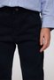 Boy's Elastic Waist Pleated Detailed Navy Blue Trousers - 6