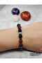 Agate-Hematite Natural Stone 8mm Unisex Bracelet - 4