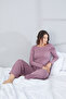 Pure 100% Cotton Long Sleeve Women's Pajama Set - 4