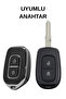 Renault Dacia Symbol Traffic Logan 2 Sandero 3 Button Nano Key Case Cover Black-Silver - 2