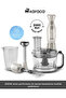 وظيفة توربو - شفرة من الفولاذ المقاوم للصدأ على الوجهين 1.5 لتر Pro-Multimax 2000W Food Processor