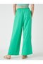 Wide Leg Trousers Tie Waist Linen Blend - 4
