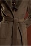 Fur Detailed Belted Coat 90501 - 5