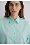 Green Poplin Shirt Oversize / Wide Cut 1210103 -71449 - 6