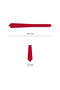 Red White Striped 7.5 cm Wide Red Silk Tie - 7