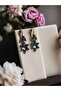 Oval Crystal Stone Earrings - 2