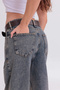 Retro Look Wide Leg Jeans - 7