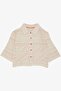 Girl's Belted Shirt with Pockets, 5-14 Years, Ecru - 5