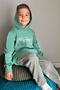 Boys' Tracksuit Set Game Themed Front Pocket 5-10 Years, Mint Green - 2