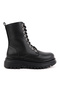 Women's Orthopedic Insole with Fur Inside Waterproof Non-Slip Rubber Sole Guaranteed Winter Boots Black - 7