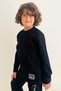 Girls & Boys Boys' Long Sleeve T-Shirt with Emblem 8-14 Years Old, Black - 4