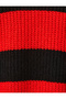 Women's Red Striped Sweater 3WAL90234HT - 6