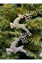 Christmas Tree Set of 2 with Silver Deer Figures Ornament |   Eng-141 | - 3